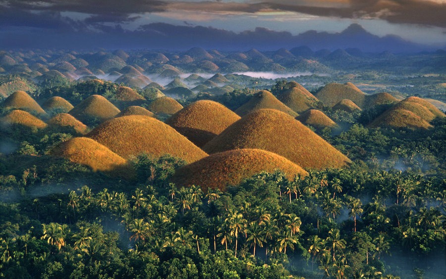 Chocolate Hills In Bohol Philippines